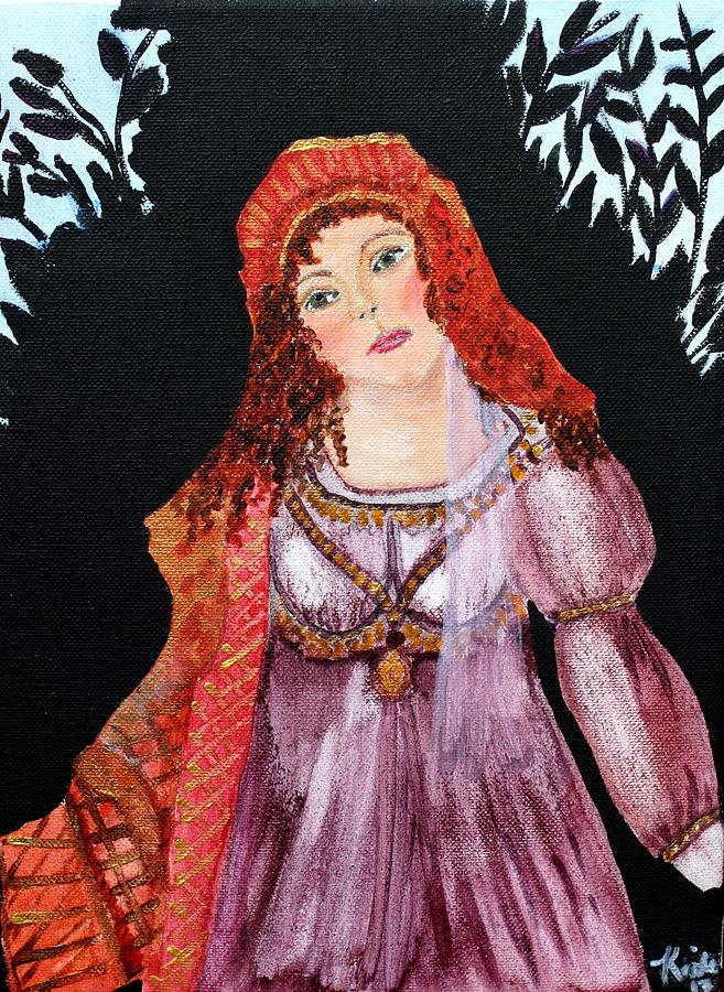 657x900 Fair Maiden Painting By Kristie Zweig Christensen - Fair Maiden Painting