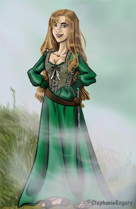 440x675 Fair Maiden By Le Artist Boheme - Fair Maiden Painting