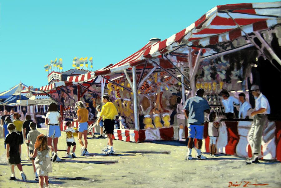 900x602 Howard County Fair Painting By David Zimmerman - Fair Painting