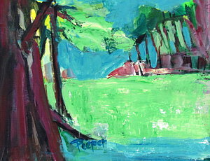 300x230 Golf Course Paintings - Fairway Painting