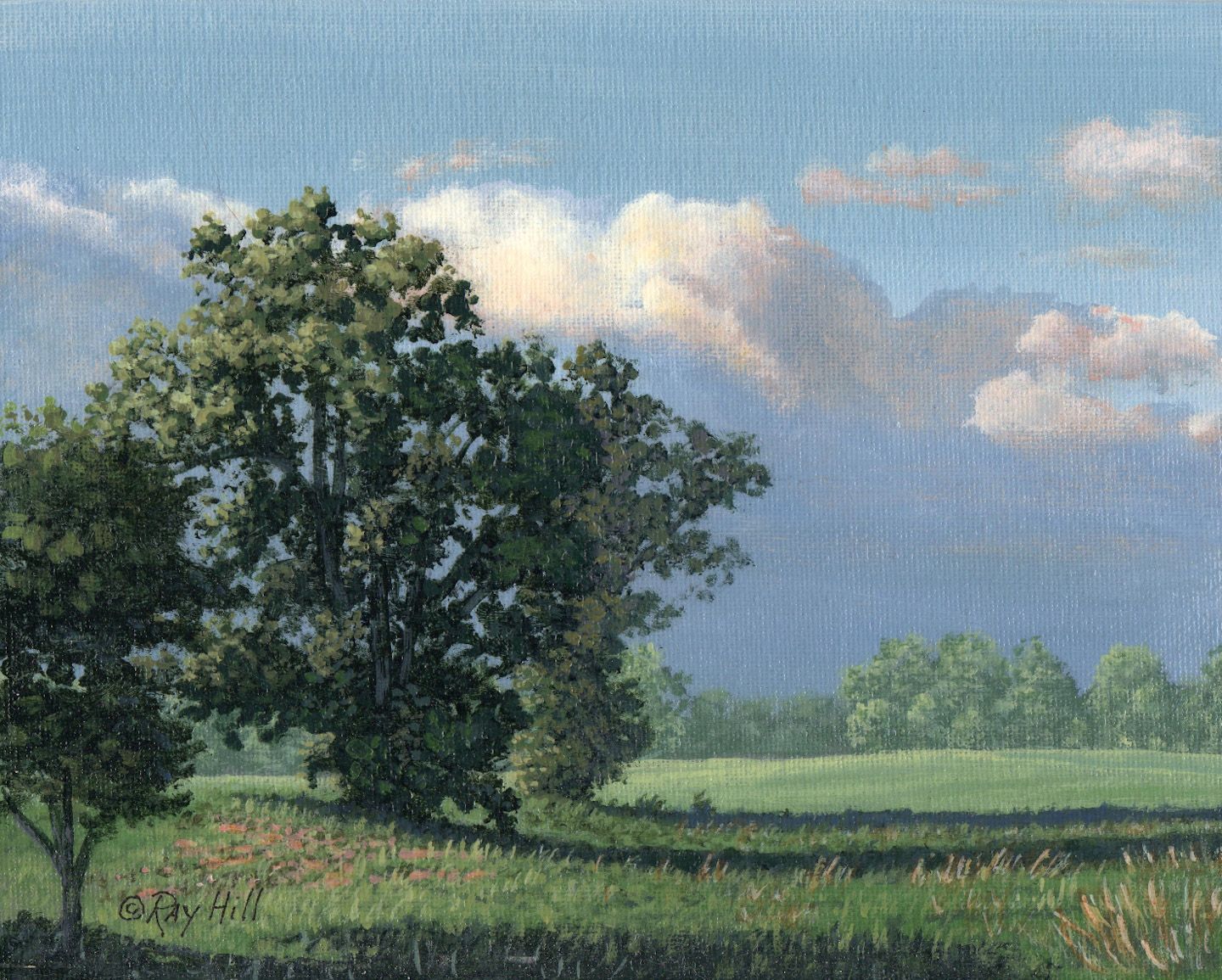 1440x1155 In The Ruff By The 1st Fairway - Fairway Painting