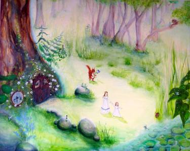 375x299 Fairy Forest Paintings For Sale Saatchi Art - Fairy Forest Painting