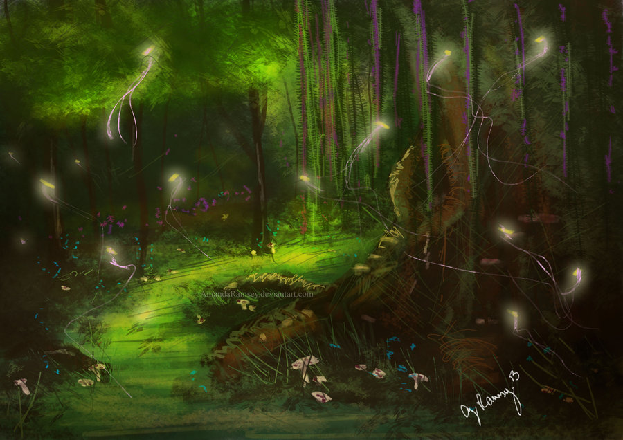 Fairy Forest Painting at PaintingValley.com | Explore collection of ...