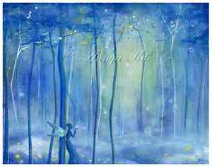 300x236 Fairy Wings Art Fantasy Forest Enchanted Woodland Fairytale - Fairy Forest Painting