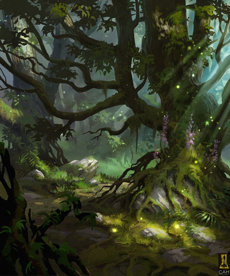 736x883 168 Best Fantasy World Images On Fantasy Landscape - Fairy Forest Painting