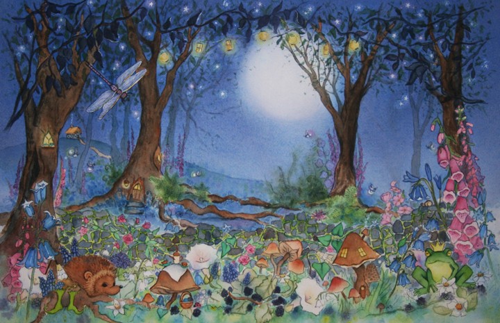 720x465 Leslie Redhead Illustrations Fairy Garden - Fairy Garden Painting