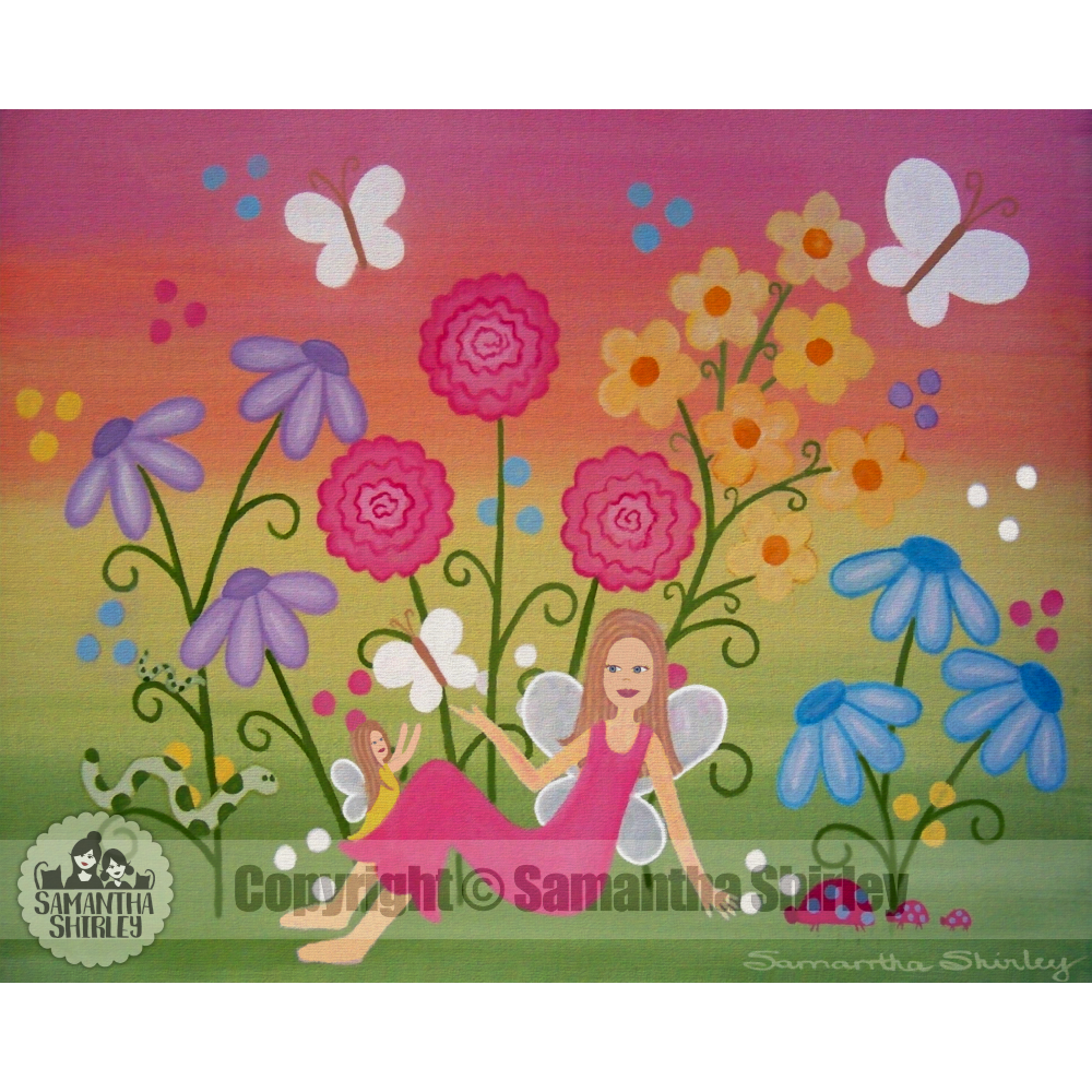 1000x1000 Fairy Garden - Fairy Garden Painting