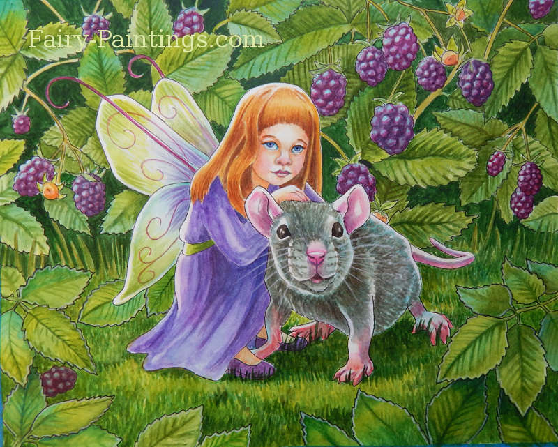 800x641 Fairy And Mouse Picture By Rachel - Fairy Painting