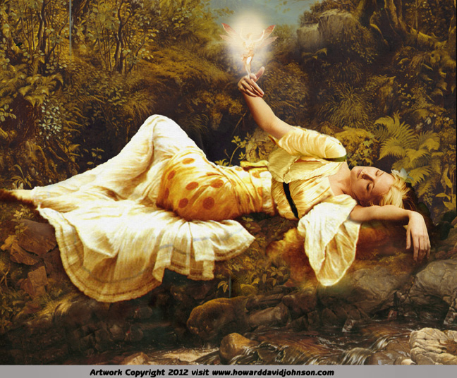 648x536 The Fairy Paintings Art Gallerythe Celtic Faerie Art Of Howard - Fairy Painting