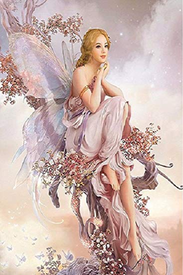 367x550 Diy 5d Diamond Painting Kit, Butterfly Fairy - Fairy Painting