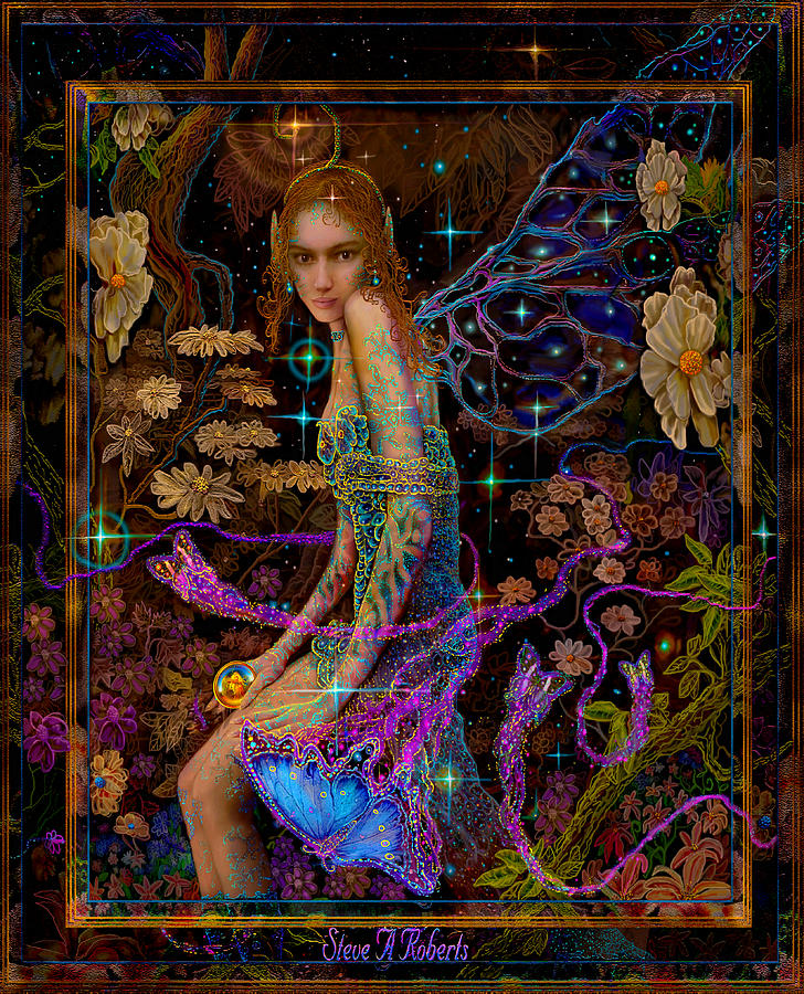 728x900 Fantasy Fairy Princess Angel Tarot Card Painting By Steve Roberts - Fairy Princess Painting