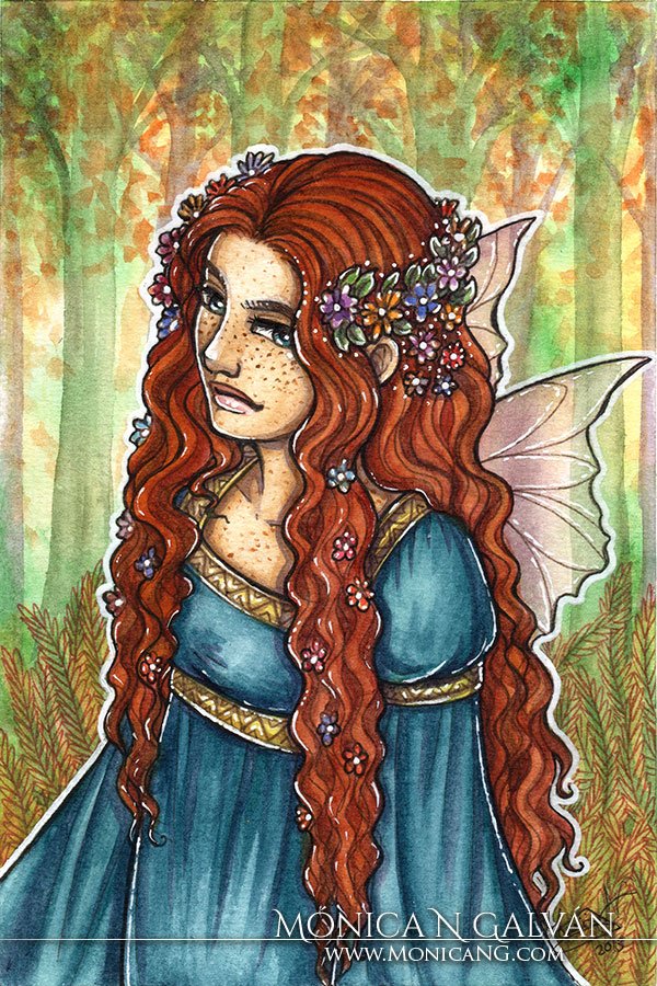 600x900 Monica Ngalvan - Fairy Princess Painting