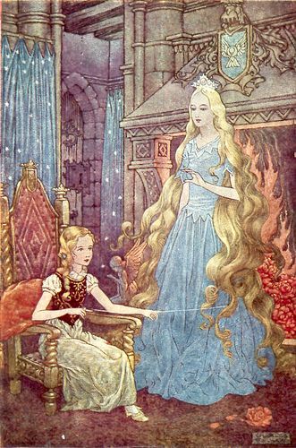 331x500 The Princess And The Goblin, Illustrated By Charles Folkard Art - Fairy Princess Painting