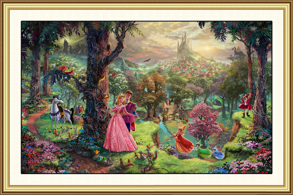 960x640 The Prince And Princess In The Fairy Tale Hand Painted Canvas Oil - Fairy Princess Painting