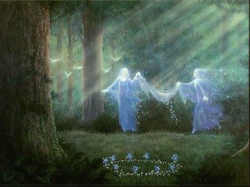 350x263 Free Angels,spirits,fairies - Fairy Ring Painting
