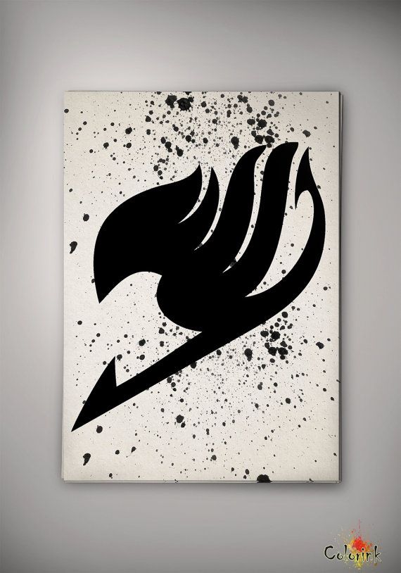 570x814 Fairy Tail Emblem Print Archival Print Art Print Wall Decor Art - Fairy Tail Painting
