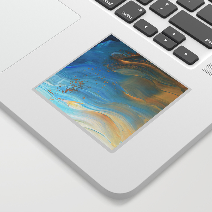 700x700 Fairy Wings Acrylic Pour Painting Sticker By Bethanyjoydesign - Fairy Wings Painting