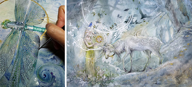 640x290 Fairytales And Dreams In Watercolor Paintings By Stephanie Pui Mun Law - Fairytale Painting