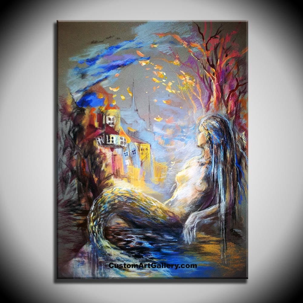 1000x1000 Fantastic Fairytale Castle Canvas Painting Custom Art Gallery - Fairytale Painting
