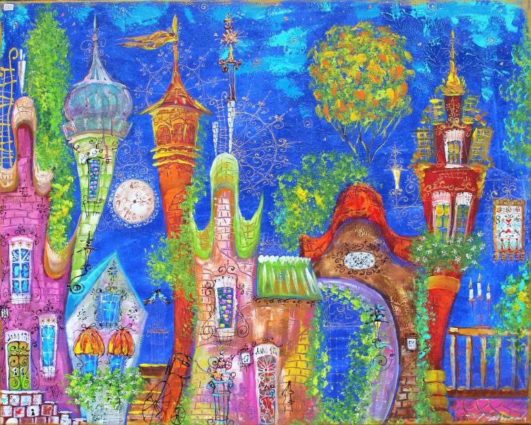 770x617 Saatchi Art ,,fairytale,,,,'' Painting By Tatyana Murova - Fairytale Painting