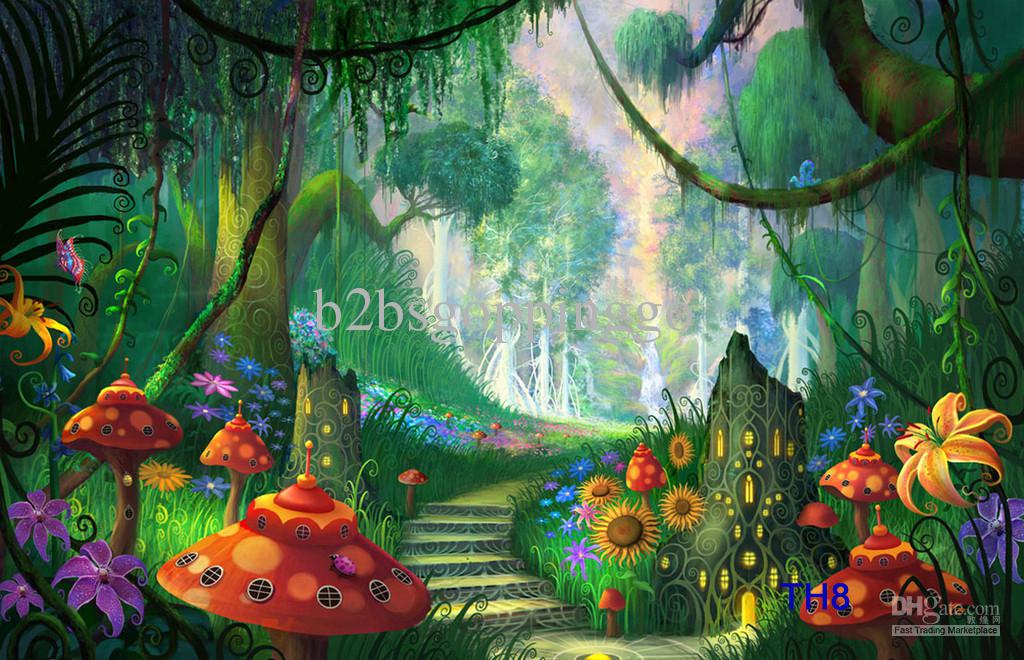 1024x660 The Fairy Tale Vinyl Custom Photography Prop Backgroundackdrop - Fairytale Painting