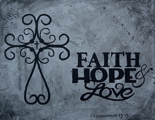 Faith Hope Love Painting