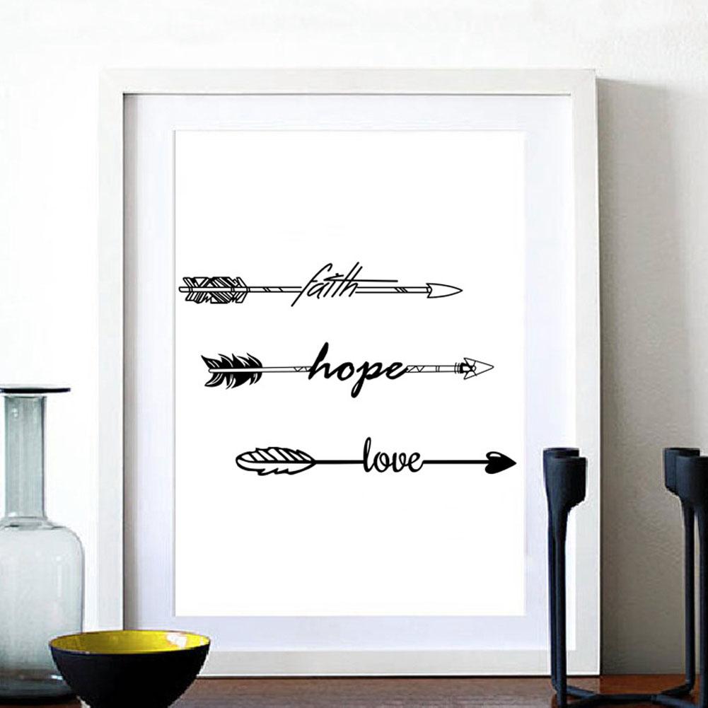 1001x1001 Faith Hope Love Letter Arrow Canvas Farmhouse Painting - Faith Hope Love Painting
