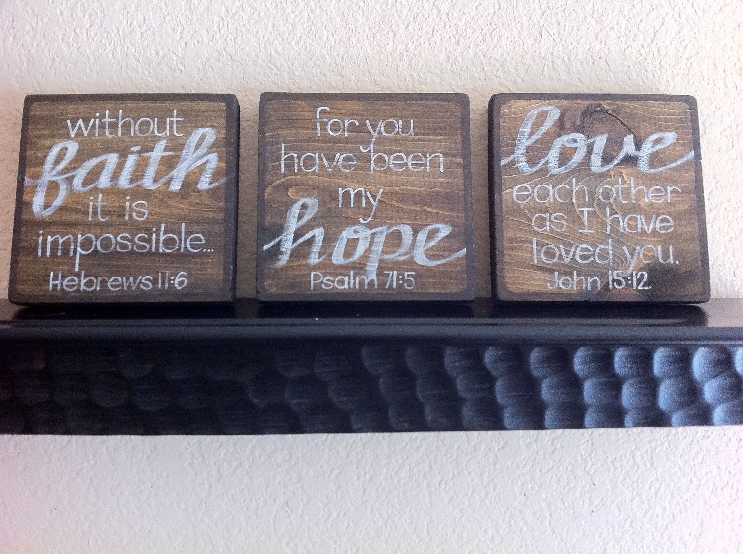 1500x1120 Scripture Art - Faith Hope Love Painting