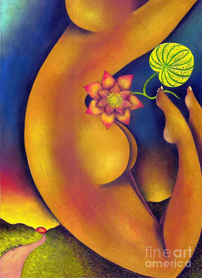 654x900 Leap Of Faith Painting By Mucha Kachidza - Faith Painting