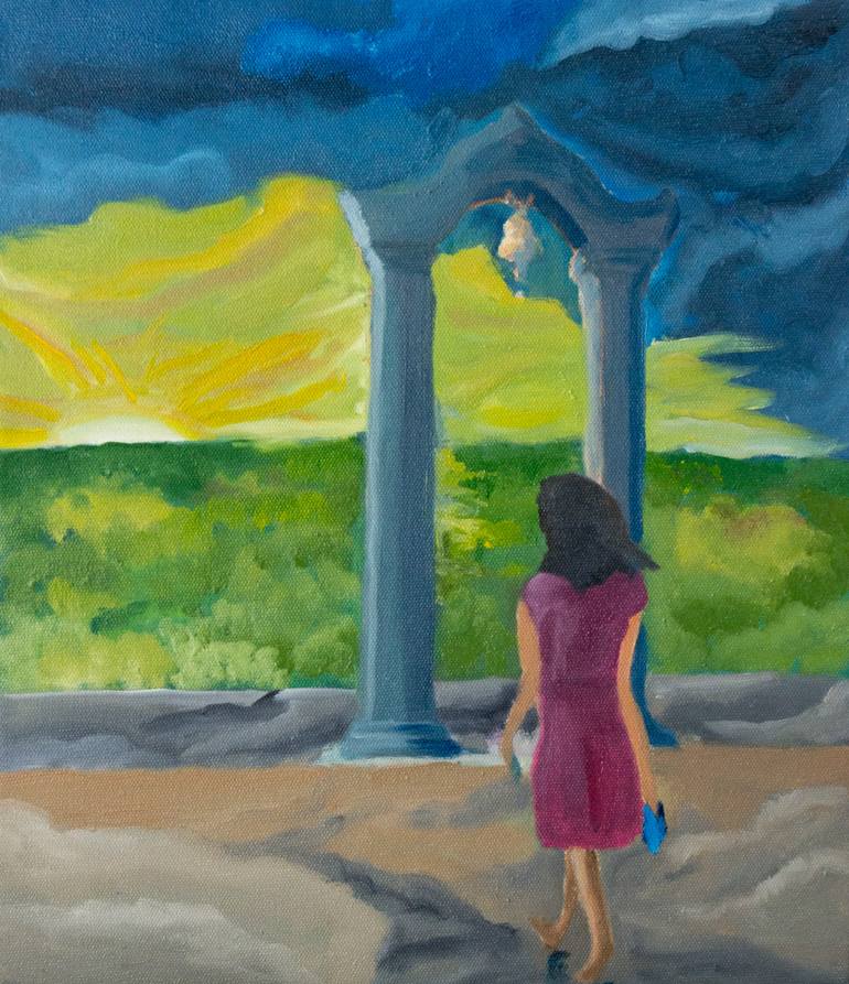 770x893 Saatchi Art Seeking Faith Painting By Sinaru Gunawardena - Faith Painting