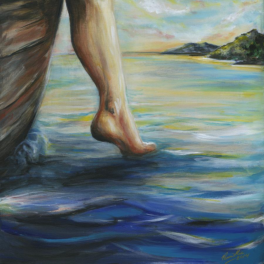 900x900 Step Of Faith Painting By Pennie Strople - Faith Painting