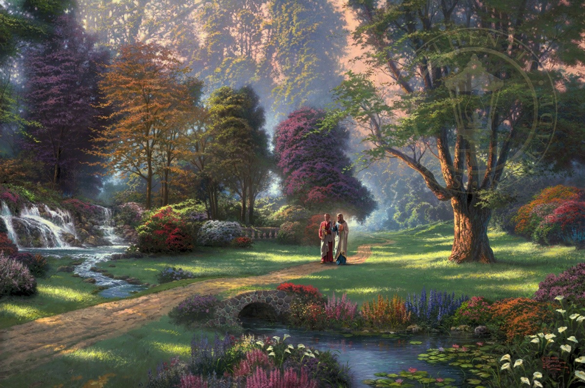 1200x796 Walk Of Faith Limited Edition Art The Thomas Kinkade Company - Faith Painting