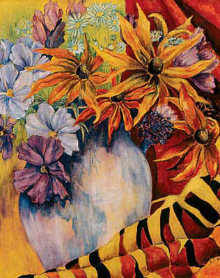 316x400 Flowers And Still Life Paintings By Terrel Jones Fine Art - Fall Flower Painting