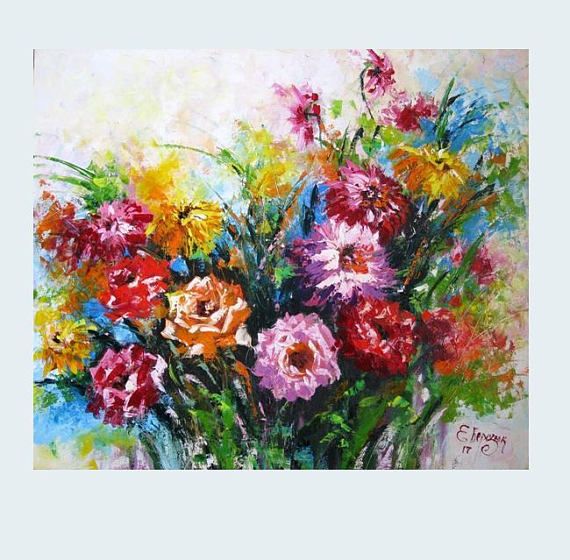 Fall Flower Painting at PaintingValley.com | Explore collection of Fall ...