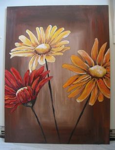 236x308 Yellow Daisy Oil Painting Canvas Wall Art On @hautelook Art - Fall Flower Painting