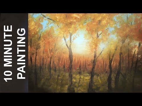 Fall Forest Painting at PaintingValley.com | Explore collection of Fall ...