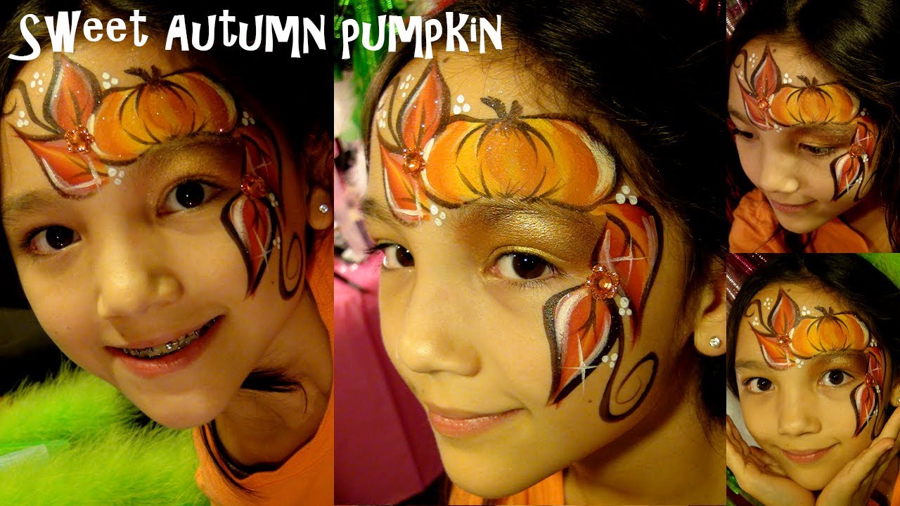 1280x720 Halloween Pumpkin Fall Harvest Face Painting - Fall Harvest Painting