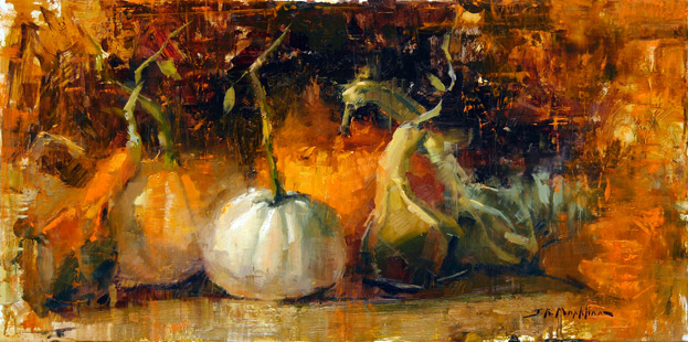 623x310 Jerry Markham Original Oil Paintings - Fall Harvest Painting