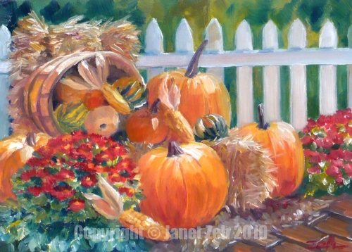 500x358 Zeh Original Art Blog Watercolor And Oil Paintings Fall Harvest - Fall Harvest Painting