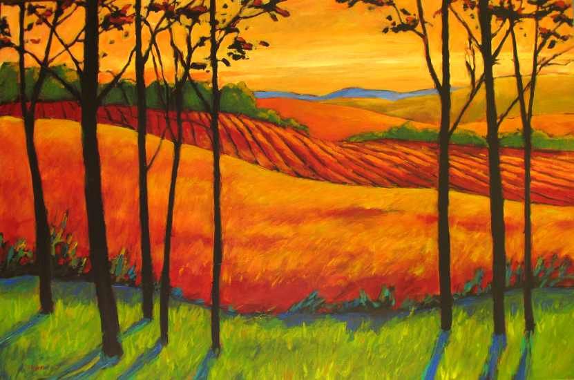 831x550 Fine Art By Patty Baker - Fall Harvest Painting