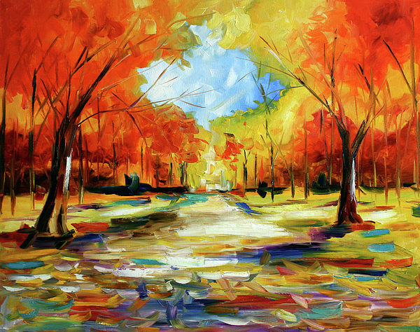 Fall Landscape Painting at PaintingValley.com | Explore collection of ...