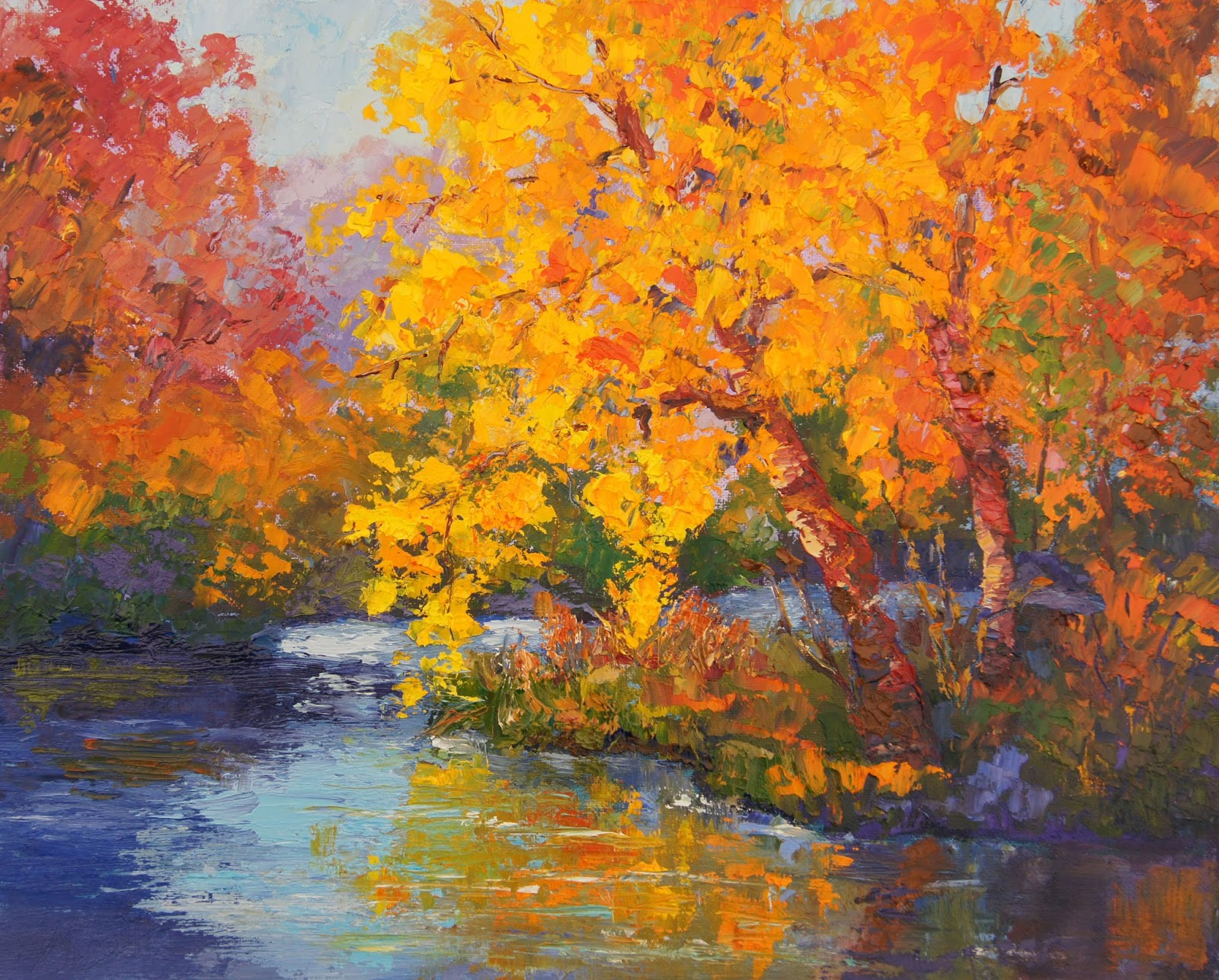 Fall Landscape Painting At PaintingValley Explore Collection Of 