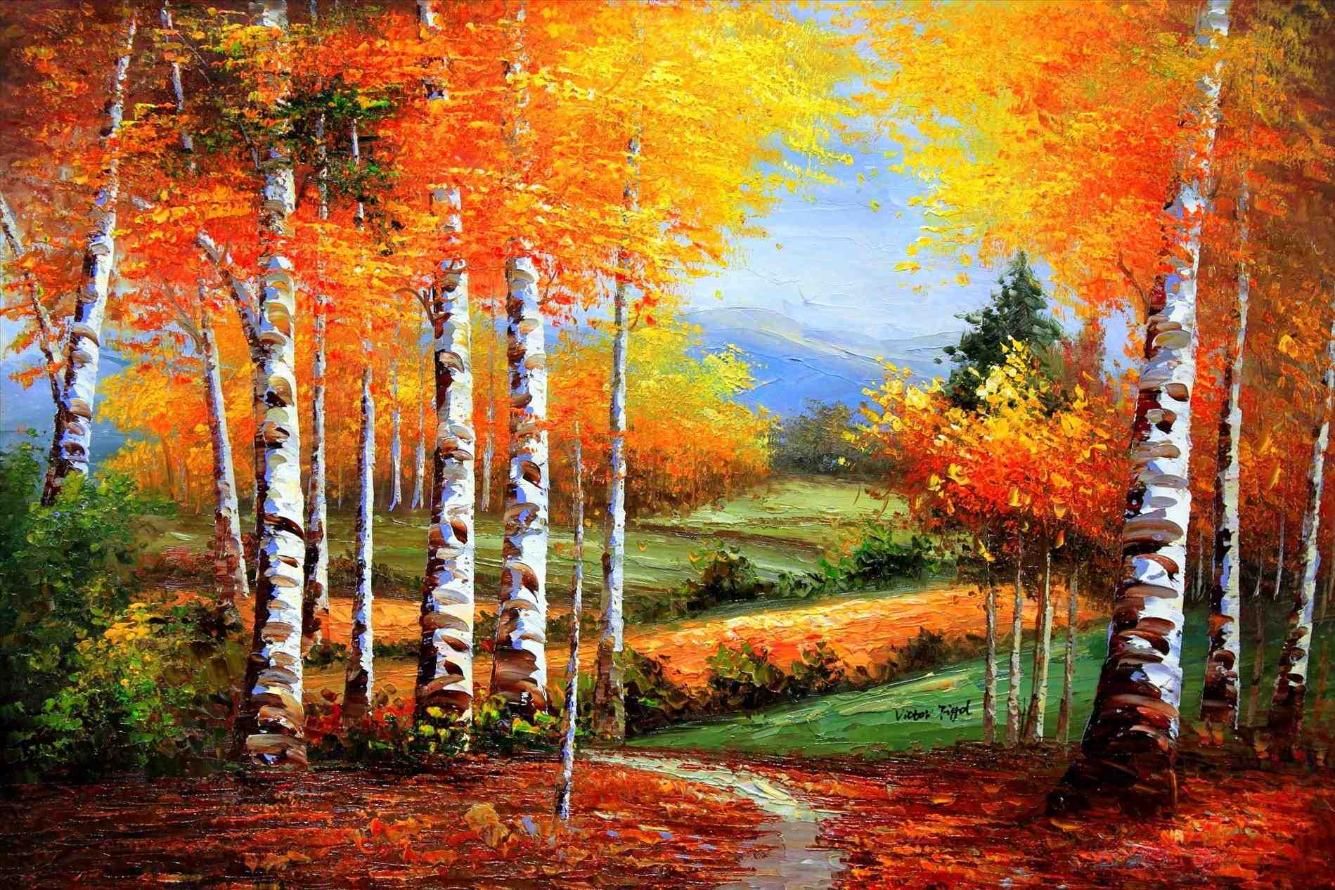 Fall Landscape Painting at PaintingValley.com | Explore collection of