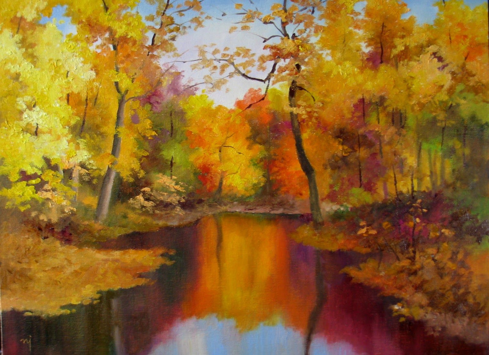 1600x1162 Fall Landscape Paintings Autumn Landscape 2 - Fall Landscape Painting