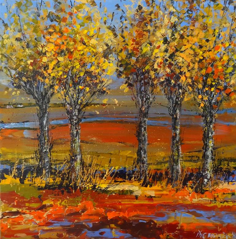 Fall Leaves Painting at PaintingValley.com | Explore collection of Fall ...