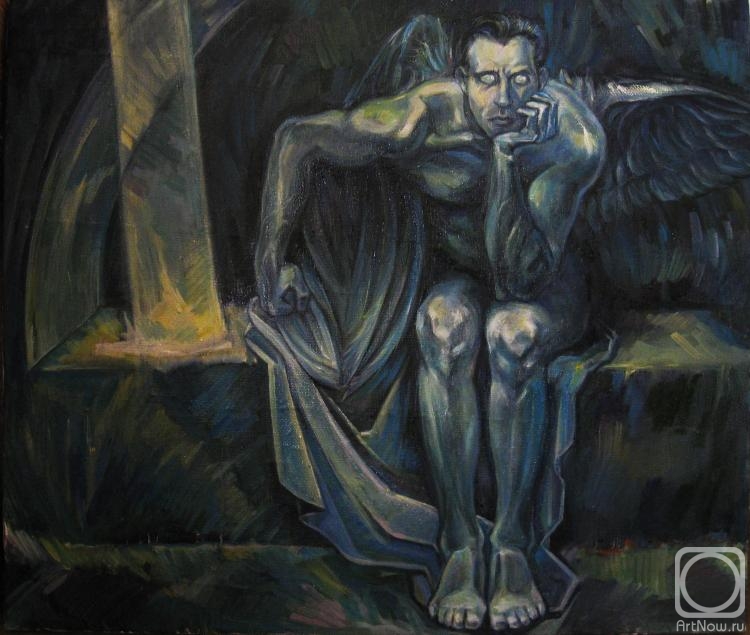 750x635 Painting Buy On Artnow.ru - Fall Of Lucifer Painting. 