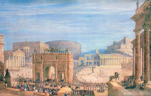 600x382 Why Rome Fell Historynet - Fall Of Rome Painting