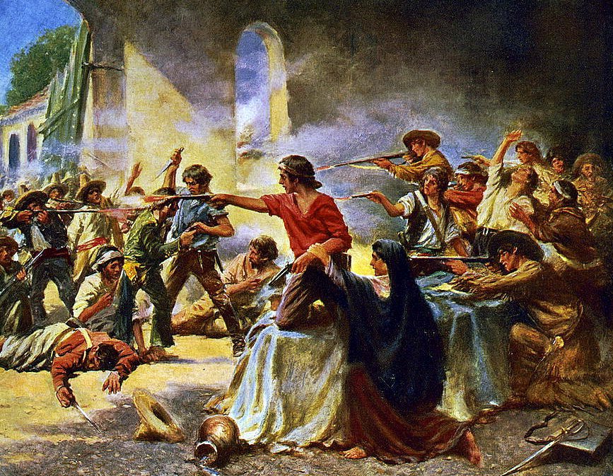 Fall Of The Alamo Painting At PaintingValley.com | Explore Collection ...