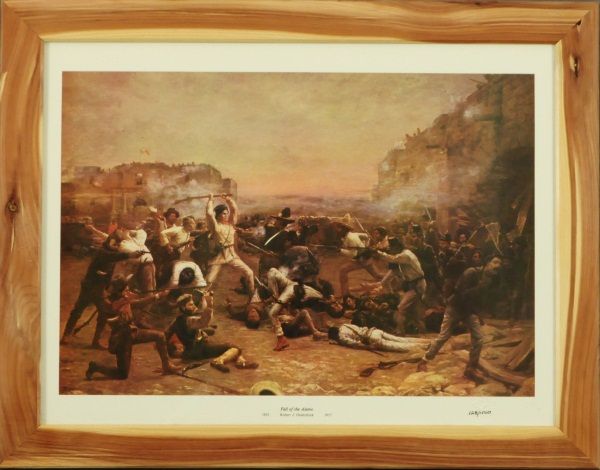 600x470 Robert Onderdonk Fall Of The Alamo Le Lithograph - Fall Of The Alamo Painting