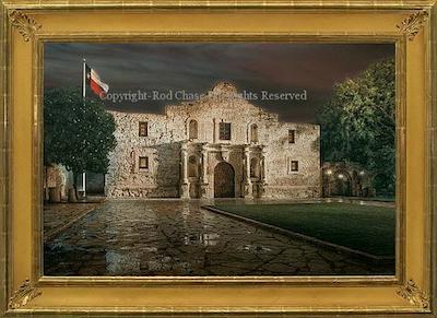 400x291 Rod Chase Art - Fall Of The Alamo Painting